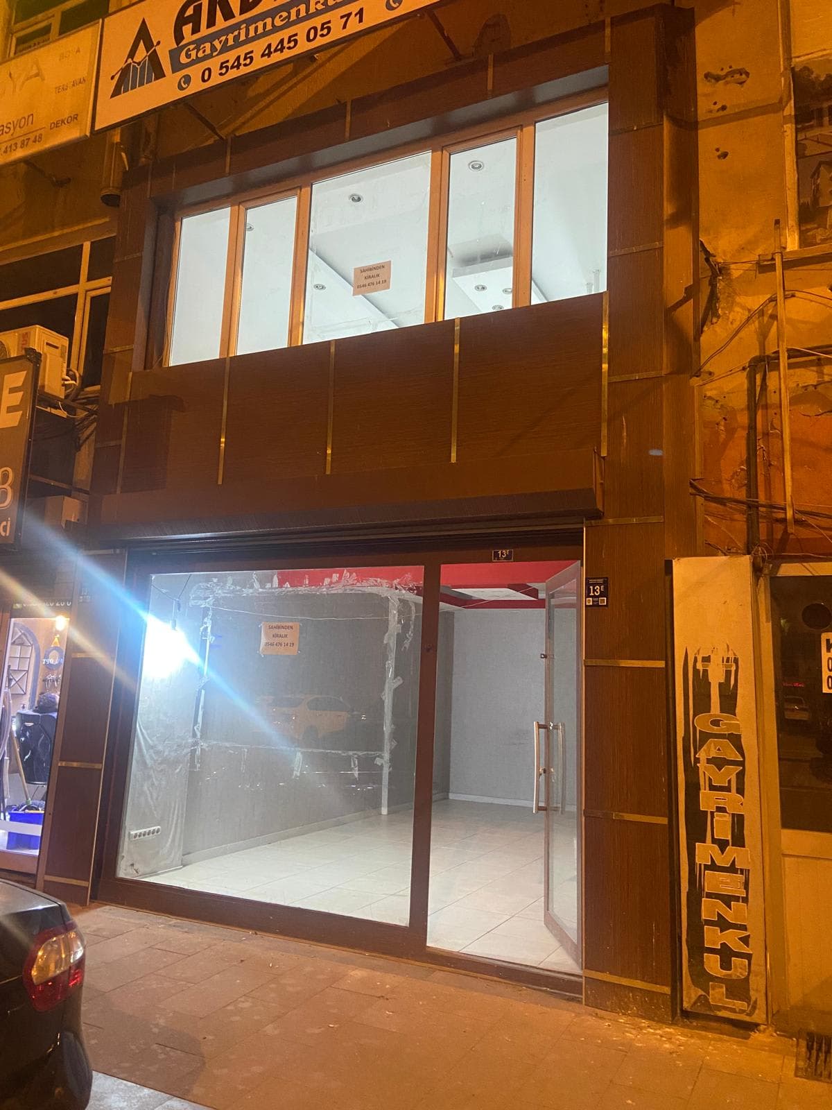 AHİEVRAN CADDESİNDE KİRALIK 2 KATLI DÜKKAN