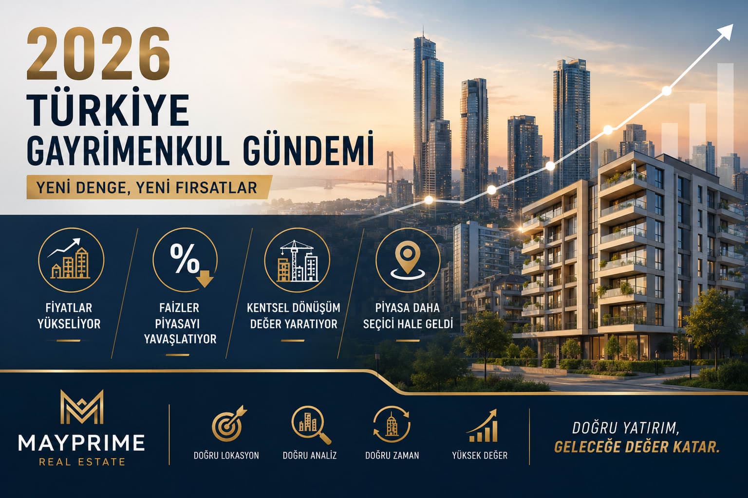 2026 Türkiye Gayrimenkul Gündemi: Konut Fiyatları, Faizler ve Piyasadaki Yeni Denge