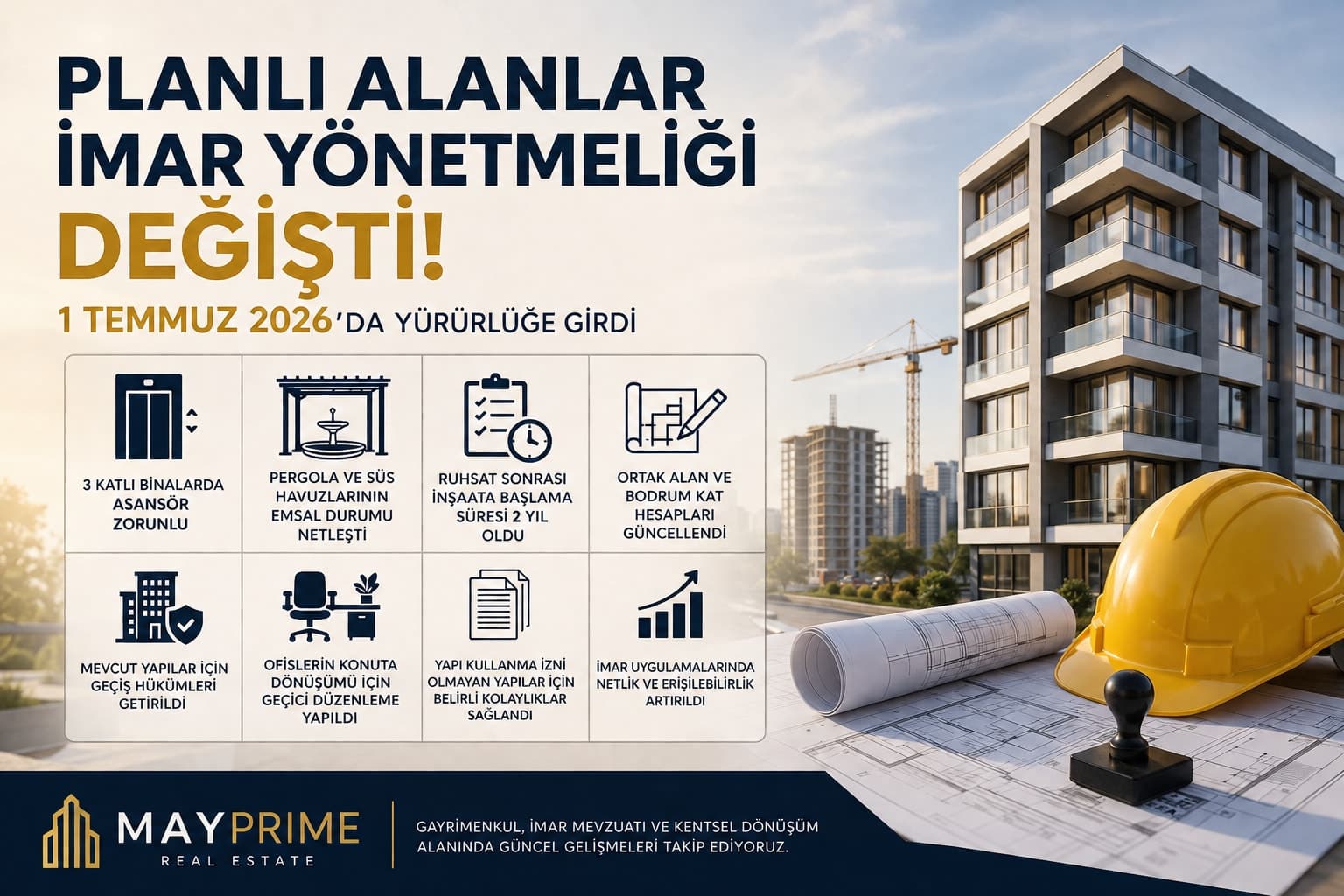 Planlı Alanlar İmar Yönetmeliği Değişti! İşte 1 Temmuz 2026 Düzenlemesiyle Hayatımıza Giren Yeni Kurallar