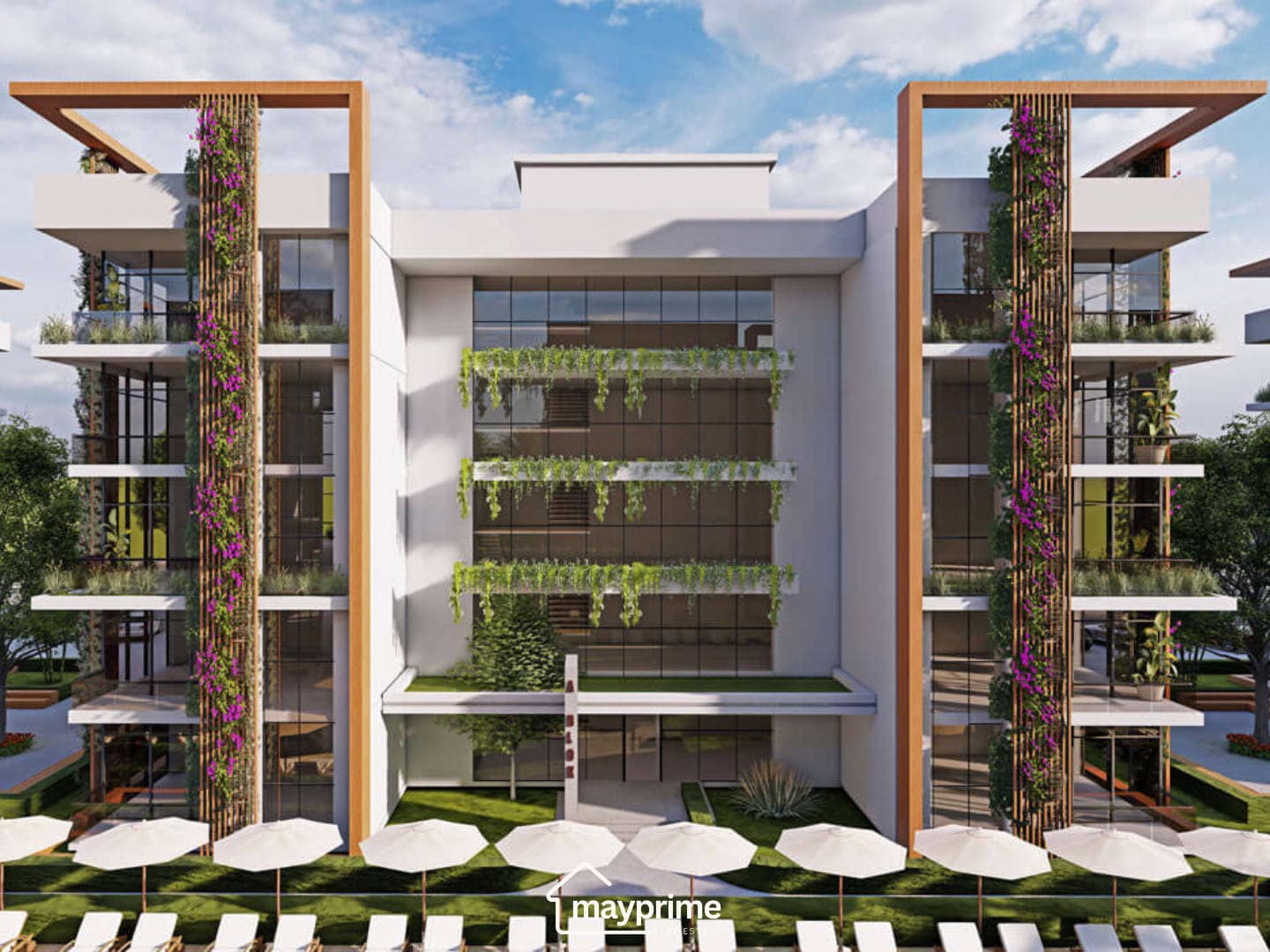 Rengi Antalya Greenlife Sitesi Satılık 1+1 Lüks Daire - Tip1-H15